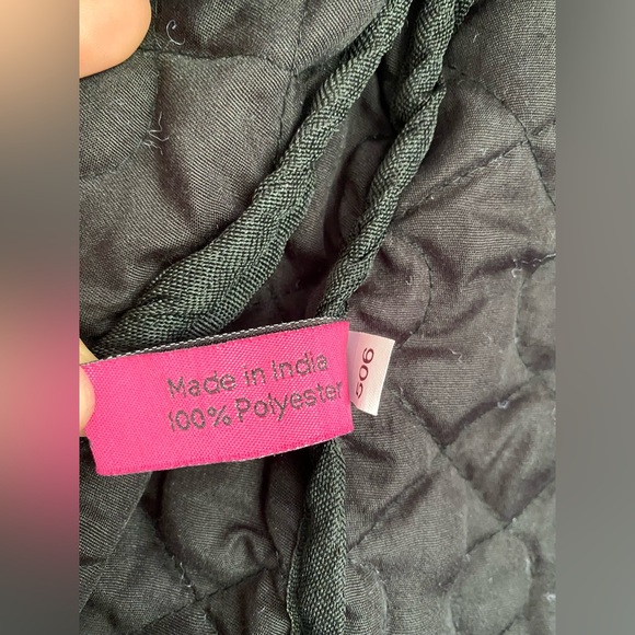 BUCKHEAD BETTIES Full Length Quilted Travel Garment Bag Black White Geometric - Picture 8 of 14